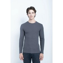 Sportuel Jsco Bisiklet Yaka Waffle Erkek Sweat