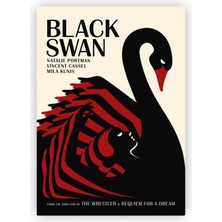 Zinbooz Black Swan Siyah Kuğu Filmi Ahşap Poster 20 x 29 cm