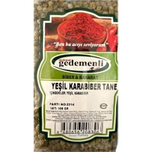 Gedemenli Yeşil Karabiber Tane 100 gr