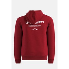 Kapüşonlu Regular Fit Next Unisex Sweatshirt Bordo
