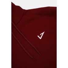 Kapüşonlu Regular Fit Next Unisex Sweatshirt Bordo