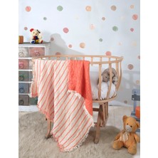 Luxtex 4 Katlı, Çift Taraf, 100 x 120 cm Pamuklu Bebek Müslin Örtü, Çok Amaçlı Bebek Battaniyesi