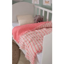 Luxtex 4 Katlı, Çift Taraf, 100 x 120 cm Pamuklu Bebek Müslin Örtü, Çok Amaçlı Bebek Battaniyesi