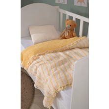 Luxtex 4 Katlı, Çift Taraf, 100 x 120 cm Pamuklu Bebek Müslin Örtü, Çok Amaçlı Bebek Battaniyesi