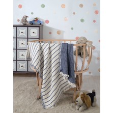Luxtex 4 Katlı, Çift Taraf, 100 x 120 cm Pamuklu Bebek Müslin Örtü, Çok Amaçlı Bebek Battaniyesi