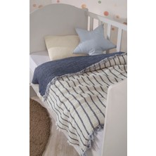 Luxtex 4 Katlı, Çift Taraf, 100 x 120 cm Pamuklu Bebek Müslin Örtü, Çok Amaçlı Bebek Battaniyesi