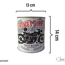 Motosiklet Desenli Vintage Kumbara