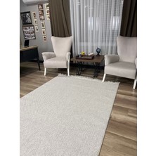 Sanat Halı Lora Plus 3955 Gri Iskandinav Halı