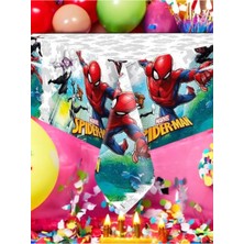 VibeHome Spider-Man Temalı Masa Örtüsü - Doğum Günü Parti ve Eğlenceli Etkinlikler Için