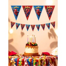 VibeHome Spider-Man Temalı Flama - Doğum Günü Parti ve Eğlenceli Etkinlikler Için