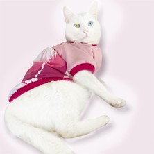 Kemique Nature Pink Oval Yaka Tişört Kedi Kıyafeti