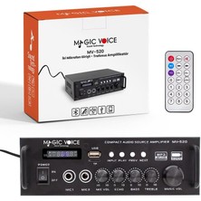 Magicvoice  MV-520 30W Usb/sd/uk Bluetooth Eko-2 Mik.tda 7377 Li *2 Giriş Uklı 220/12V Trafosuz Anfi