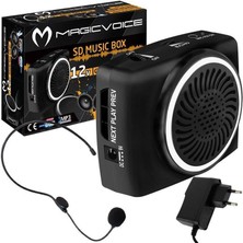 Magicvoice  MV-17450 Usb+Sd Kart Girişli Şarjlı Mini Seyyar Rehber Anfisi