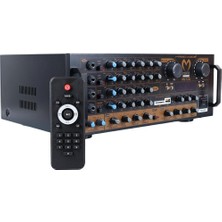 Magicvoice  MV-1232 2*80W Usb/sd Bt Uk-Balans 4 Mik Giriş-4 Hop Çıkışlı Stereo Trafosuz Mıxer Küp Anfi