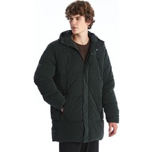 Xsıde Rahat Kalıp Kapüşonlu Erkek Mont