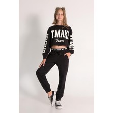 Dmb Kız Çocuk 2'li Sweatshirt 10-15 Yaş Siyah