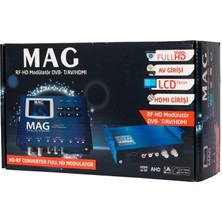 Mag MG-17313 LCD Ekranlı Hd-Rf Converter Full Hd Dvb-T Encoder Modulator (Dvb-T/av/hdmı)