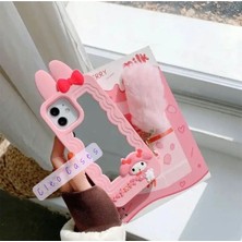 Cleo Cases Tarzını Yansıt iPhon Ayfon 13 Pro Uyumlu My Melody Detaylı Anime Figürlü Yumuşacık Hamur Kılıf