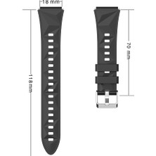 Lyon Tech Huawei Gt4 41MM Zore KRD-129 18MM Silikon Kordon Strap Kayış