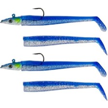 Ryuji Snake Shad 12CM, 16GR, (2+2AD) Color : 5 Pearl Glow