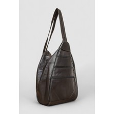 Lederax  Deri Çok Gözlü Sırt ve Omuz Çantası LD52