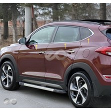 Ebal Oto Hyundai Tucson Krom Cam Çıtası 6 Prç. 2015-2020 Model Arası Uyumlu Paslanmaz Çelik