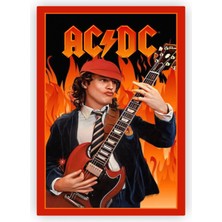 Zinbooz AC-DC Angus Young Ahşap Poster 20 x 29 cm