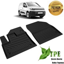 DBC Online Citroen Berlingo Panelvan Van Havuzlu Paspas Ön iki Parça Siyah 2019 2020 2021 2022 2023 2024