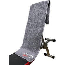 Ellaline Spor Fitness Havlusu  Pamuk Sertifikalı, Bench, Ter, Boyun Için Nakışlı Sporcu Havlusu 30 x 120 cm