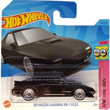 Hot Wheels - ´89 Mazda Savanna Rx-7 FC3S - Hw: The ´80S 4/10 - HKJ62 - Short Card - Siyah - Mattel 2