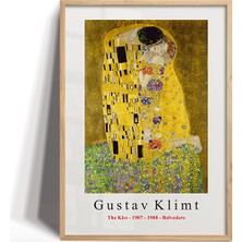 Hayat Dekor Gustav Klimt - Öpücük (The Kiss) Reprodüksiyon Poster-Çerçeveli TABLO-CT-1-056