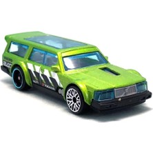 Hot Wheels - Volvo 240 Drift Wagon - Hw Slammed 4/5 - HKJ07 - Short Card - Yokohama - Yeşil Metalik