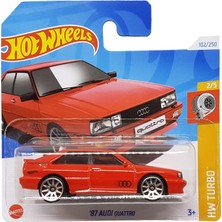 Hot Wheels - ´87 Audi Quattro - Hw Turbo 2/5 - HRY55 - Short Card - Kırmızı - Mattel 2024-1:64