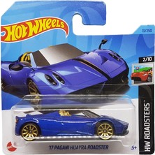 Hot Wheels - ´17 Pagani Huayra Roadster - Hw Roadsters 2/10 - HKK08 - Short Card - Koyu Mavi - Matte