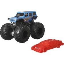 Hot Wheels Monster Trucks 1:64 Arabalar, Büyük Tekerlekli, FYJ44