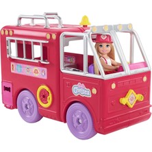 Barbie Chelsea Itfaiye Aracı Oyun Seti, Chelsea (15 Cm), Itfaiye Aracı, 15'ten Fazla Aksesuar, Çıkar