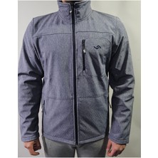Erkek Su Itici, Rüzgar Geçirmez Slim Fit Softshell Mont