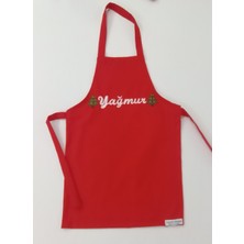 Terzim Ayşenur Yılbaşı Temalı Çocuk Mutfak ve Etkinlik Ana Okulu Önlüğü Isme Özel Nakış Desenli 0- 14 Yaş