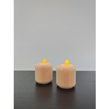 Stilcraft Modern Tealight LED Mumluk 2'li Set