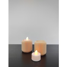 Stilcraft Modern Tealight LED Mumluk 2'li Set