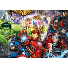 Clementoni - 104 Parça Brilliant Puzzle - Marvel