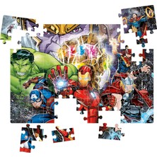 Clementoni - 104 Parça Brilliant Puzzle - Marvel