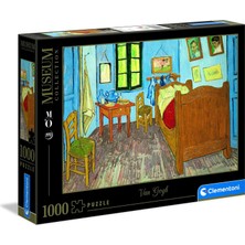 Clementoni - 1000 Parça Museum Collection Yetişkin Puzzle - Van Gogh “bedroom In Arles"