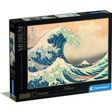 Clementoni - 1000 Parça Museum Collection Yetişkin Puzzle - Hokusai “the Great Wave”