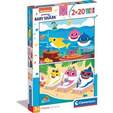 Clementoni - 2X20 Parça Puzzle - Baby Shark