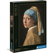 Clementoni - 1000 Parça Museum Collection Yetişkin Puzzle - Vermeer “girl With A Pearl Earring”