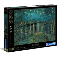 Clementoni - 1000 Parça Museum Collection Yetişkin Puzzle - Van Gogh "starry Night Over The Rhone"