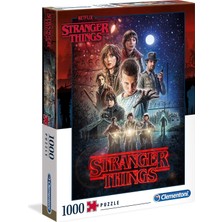 Clementoni - 1000 Parça Stranger Things Yetişkin Puzzle - 1