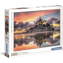 Clementoni - 1000 Parça High Quality Collection Yetişkin Puzzle - Mont Saint-Michel