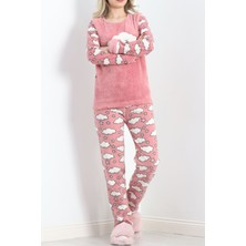 Perıdıva Polar Pijama Takımı Pudrabeyaz - 19215.1048.